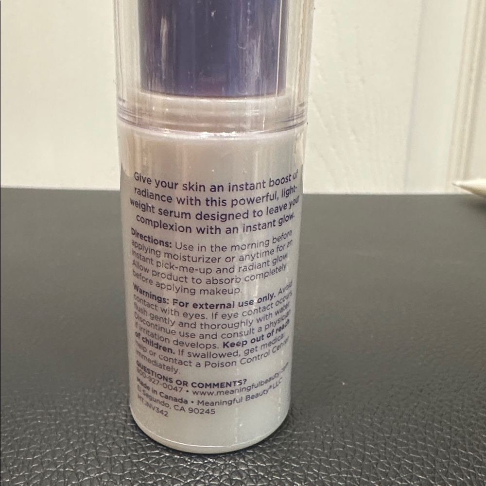 Meaningful Beauty Glowing Serum with Lavender Pump - Picture 2 of 2